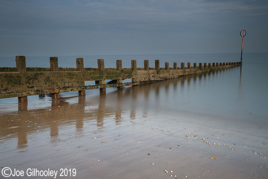 oppa Beach Tidal Barriers in the winter sunshine Joppa Beach Tidal Barriers in the winter sunshine