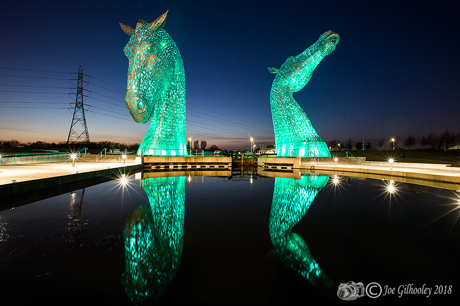 The Kelpies by Night