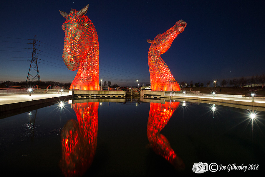 The Kelpies by Night