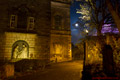 St Cuthberts Church Graveyard by night