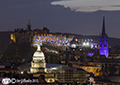 Edinburgh Military Tattoo light show from Arthur Seat 17th August 2017
