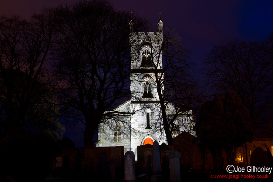 Liberton Kirk by night