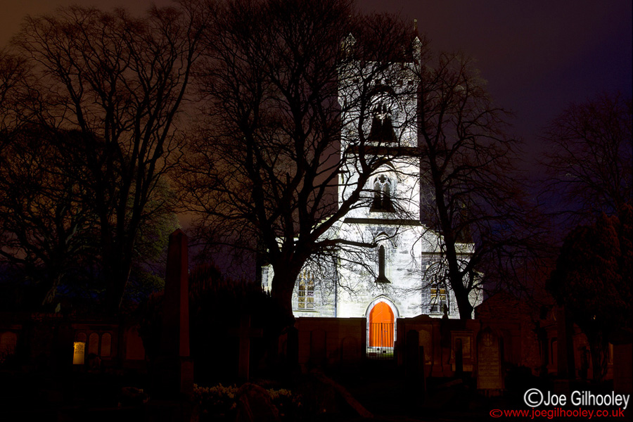 Liberton Kirk by night