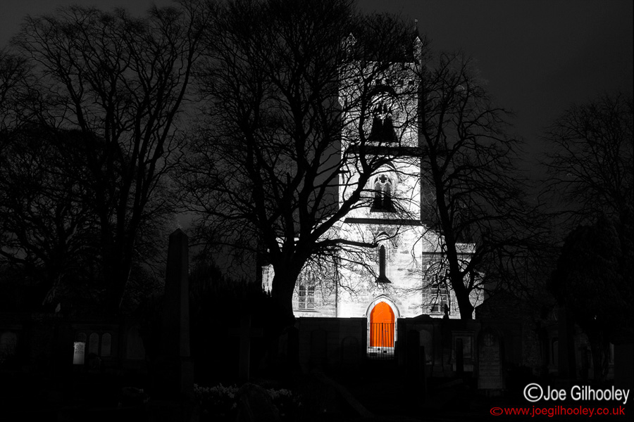 Liberton Kirk by night