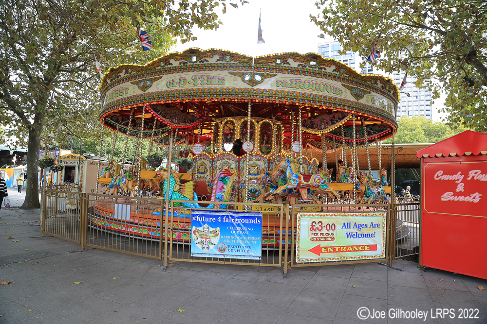 Carousel by banks of River Thames