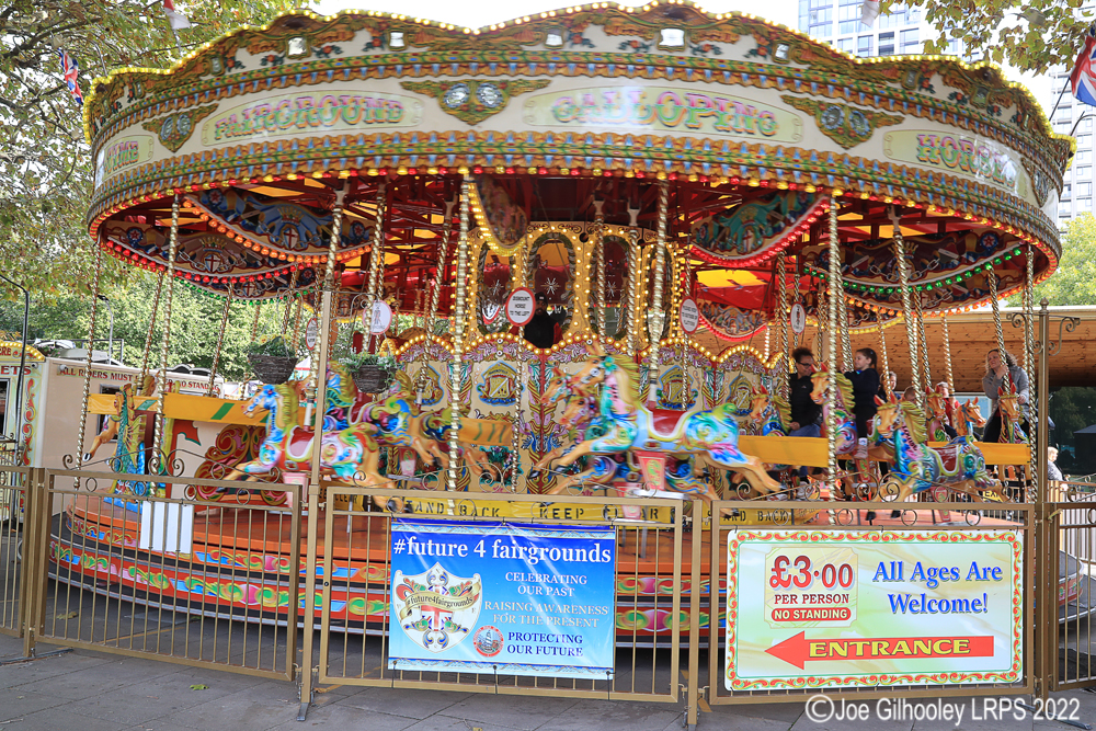 Carousel by banks of River Thames