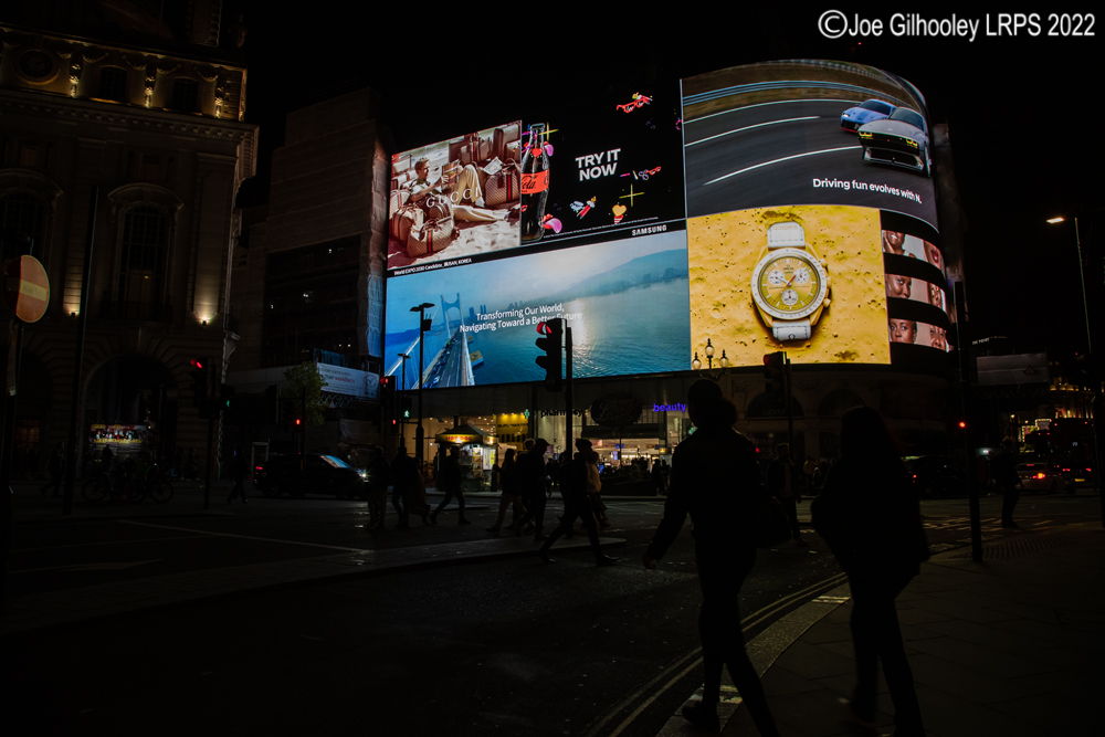 Piccadilly Circus by Night