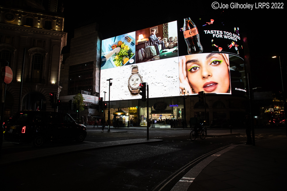 Piccadilly Circus by Night