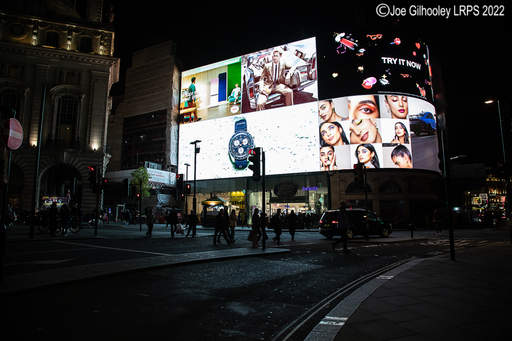 Piccadilly Circus by Night