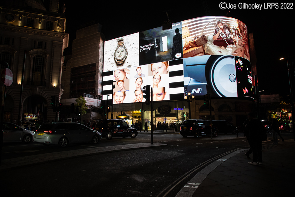 Piccadilly Circus by Night
