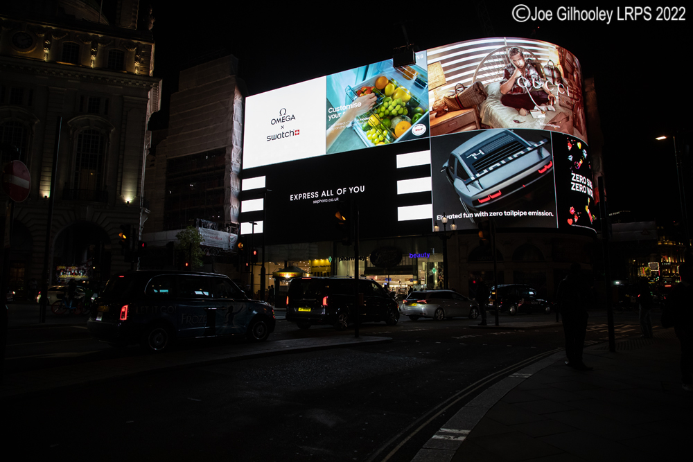 Piccadilly Circus by Night