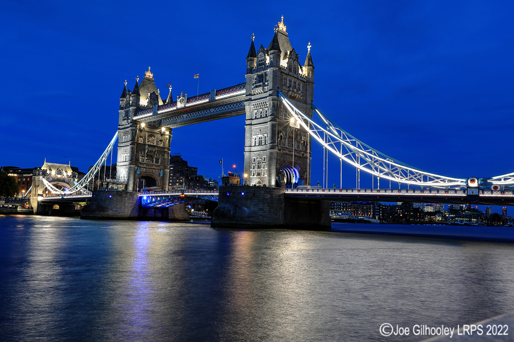 Tower Bridge London after Sunset