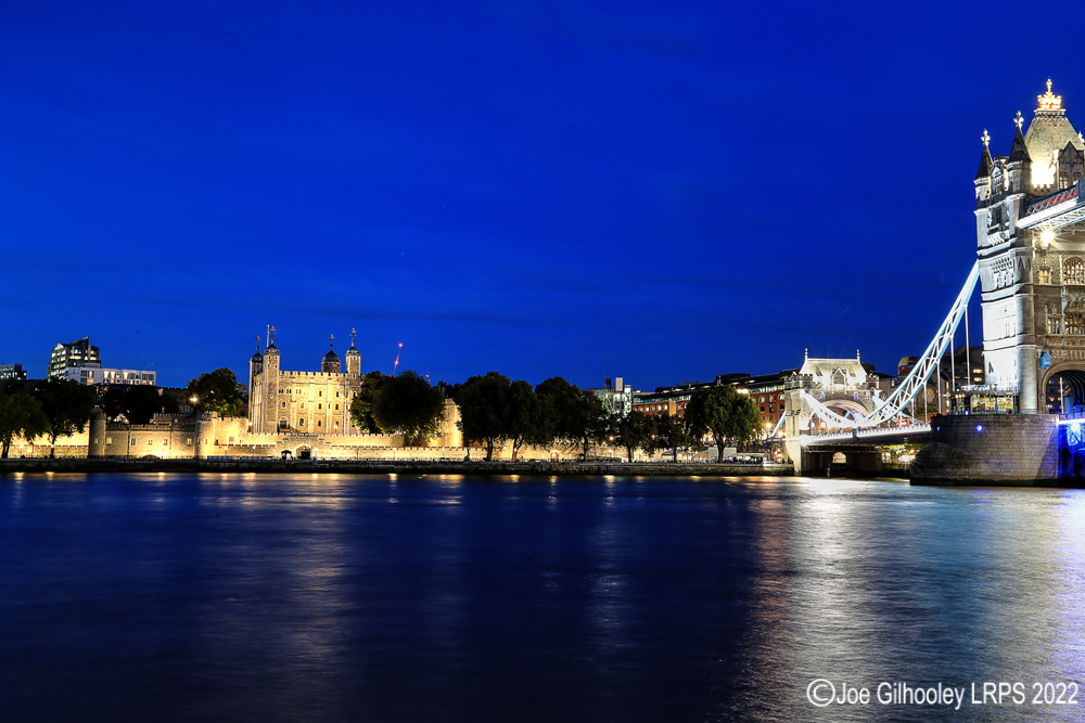 Tower Bridge London after Sunset