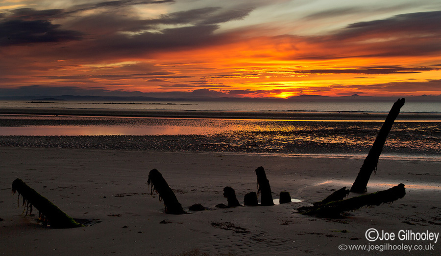 Longniddry Bents Beach Sunset 