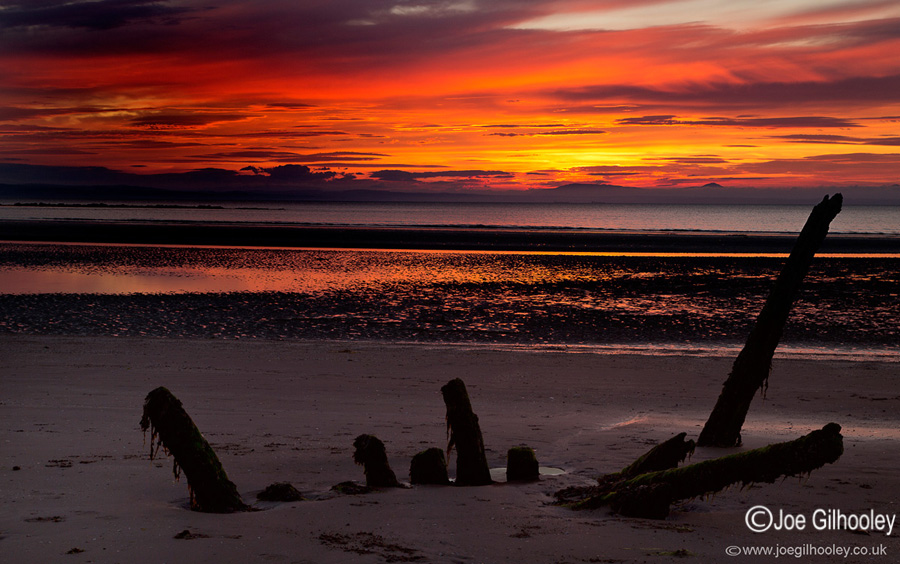 Longniddry Bents Beach Sunset 