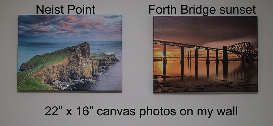 Two Canvases I made last year for our walls.
