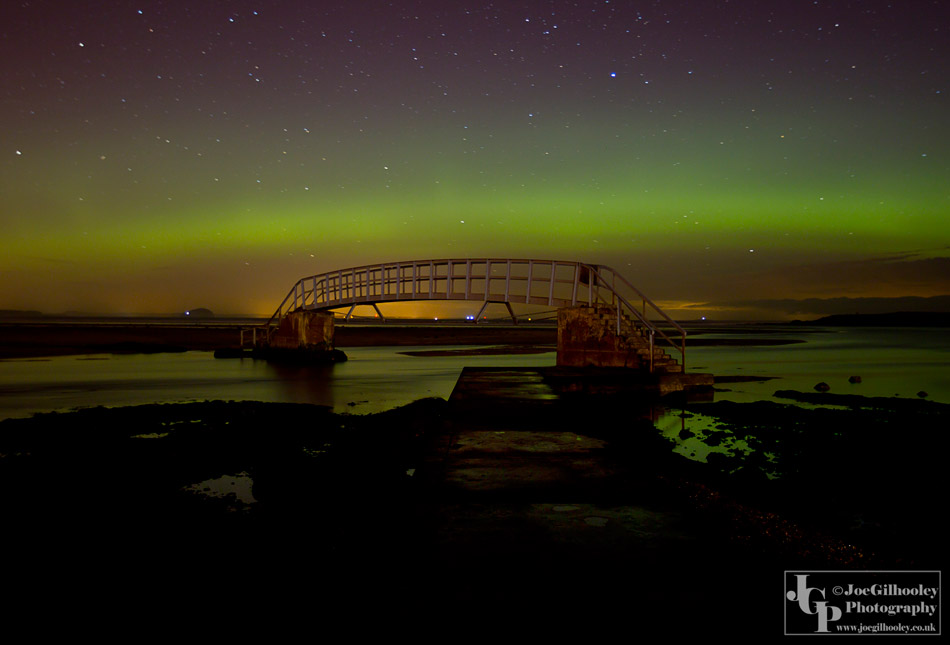 Northern Lights at Bridge to Nowhere Belhaven