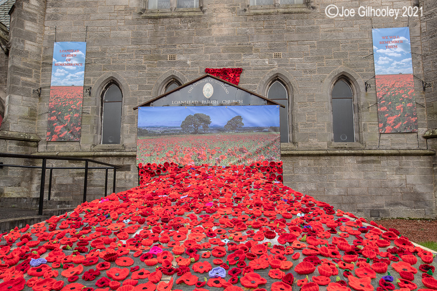 Poppies of Remembrance Loanhead Parish Church