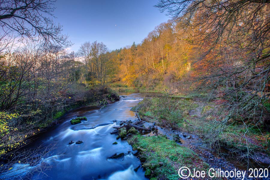 River North Esk at the Gunpowder Mill and the collapsed / removed weir River North Esk at the Gunpowder Mill and the collapsed / removed weir