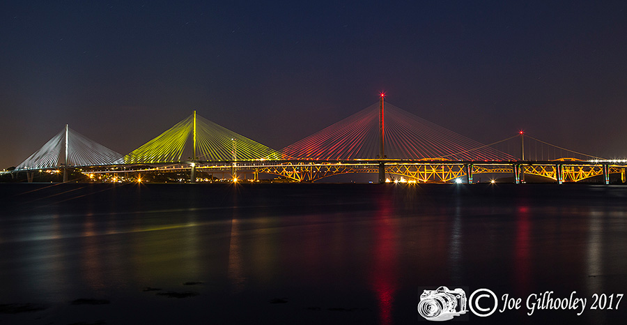 Opening of Queensferry Crossing - A Lightshow