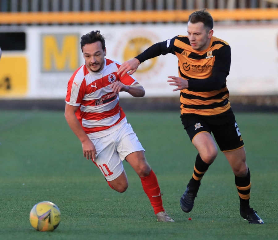 Bonnyrigg Rose players action shot Bonnyrigg Rose players action shot