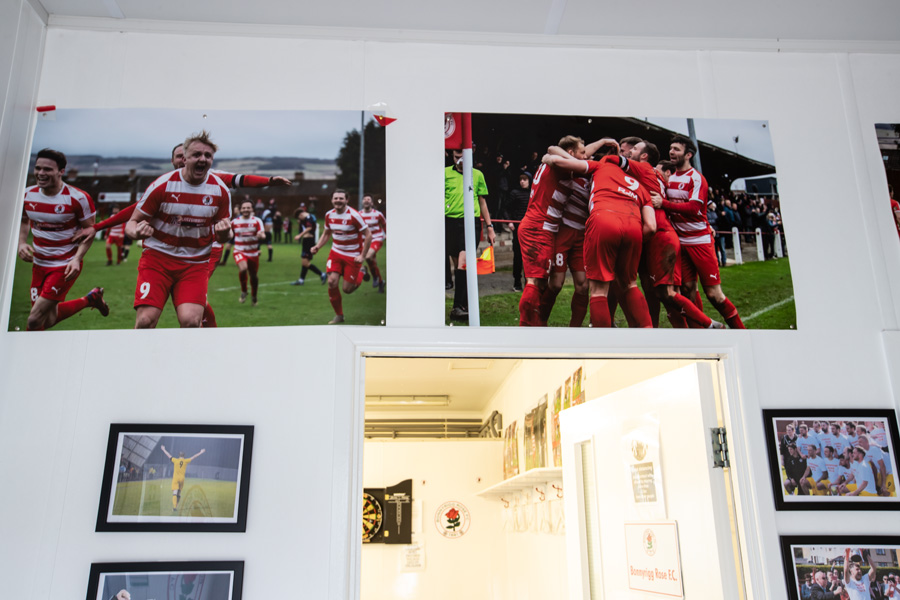 Posters in place in home dressing room Posters in place in home dressing room