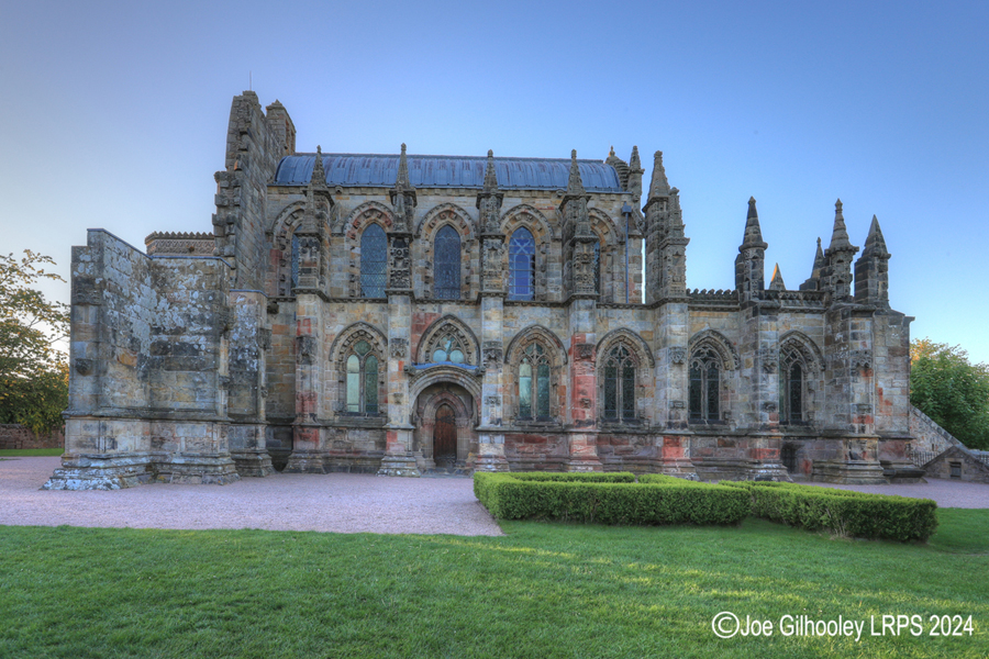 Rosslyn Chapel before sunset