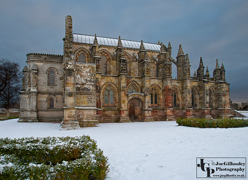Rosslyn Chapel in the fresh snow