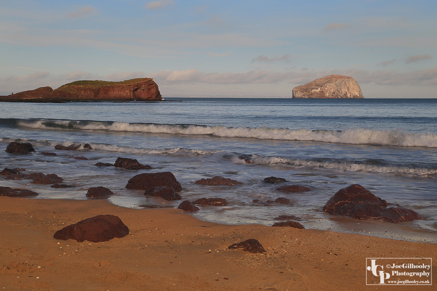 The Bass Rock from Seacliff Beach
