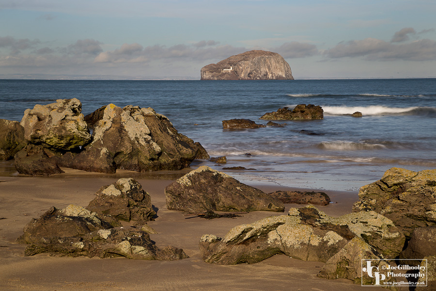 The Bass Rock from Seacliff Beach