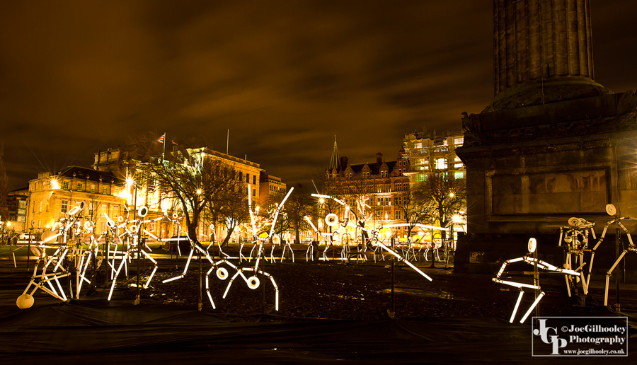 Spectacle of Light - Stick Figures - St Andrew Square Edinburgh