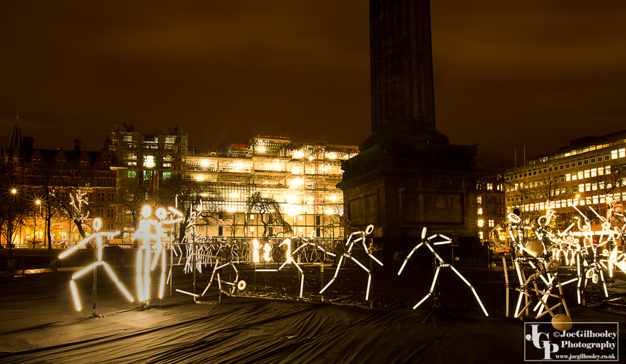 Spectacle of Light - Stick Figures - St Andrew Square Edinburgh