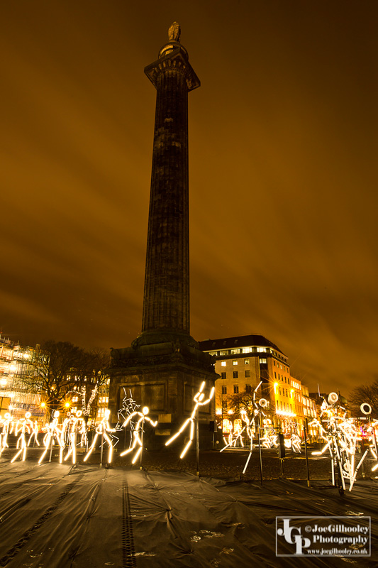 Spectacle of Light - Stick Figures - St Andrew Square Edinburgh