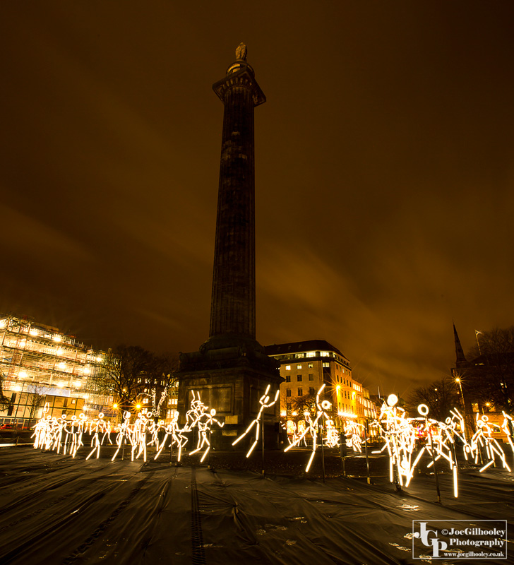 Spectacle of Light - Stick Figures - St Andrew Square Edinburgh