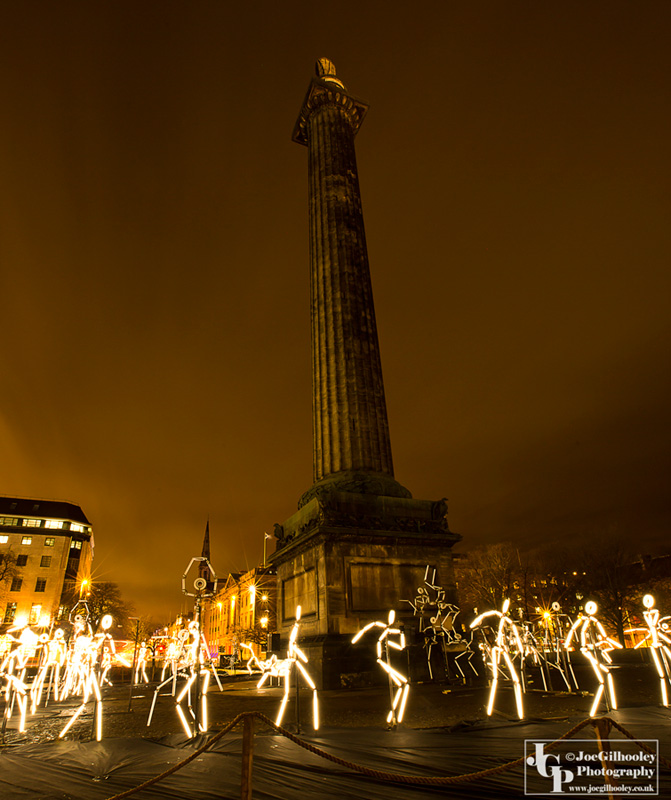 Spectacle of Light - Stick Figures - St Andrew Square Edinburgh