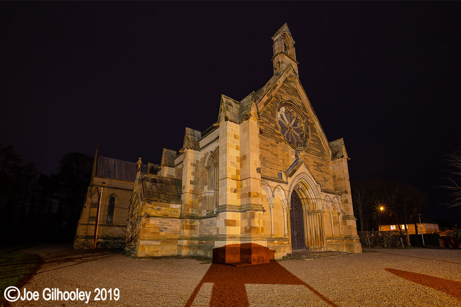 St Mary's Church Dalkeith Country Park by night