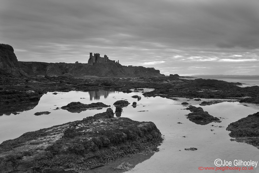 Tantallon Castle Sunset from Seacliff Beach