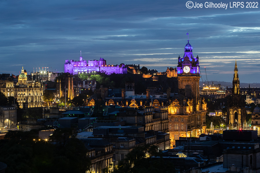 Royal Edinburgh Military Tattoo Lightshow and Fireworks From Calton Hill