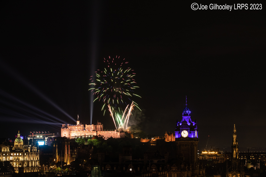 Royal Edinburgh Military Tattoo Fireworks from Calton Hill