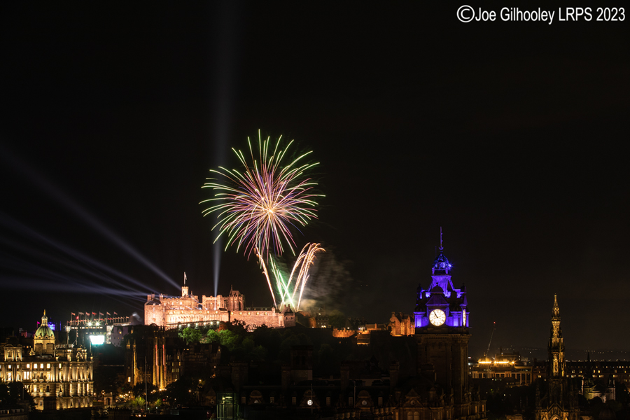 Royal Edinburgh Military Tattoo Fireworks from Calton Hill