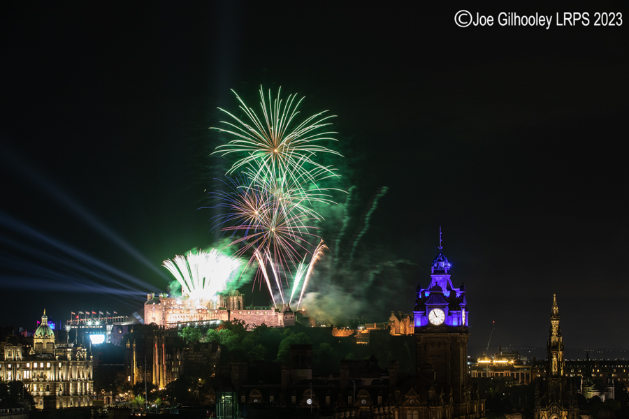 Royal Edinburgh Military Tattoo Fireworks from Calton Hill