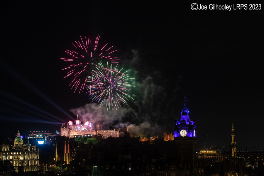 Royal Edinburgh Military Tattoo Fireworks from Calton Hill