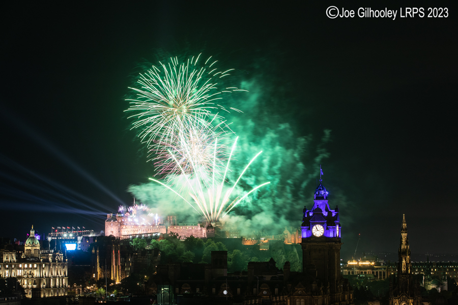 Royal Edinburgh Military Tattoo Fireworks from Calton Hill