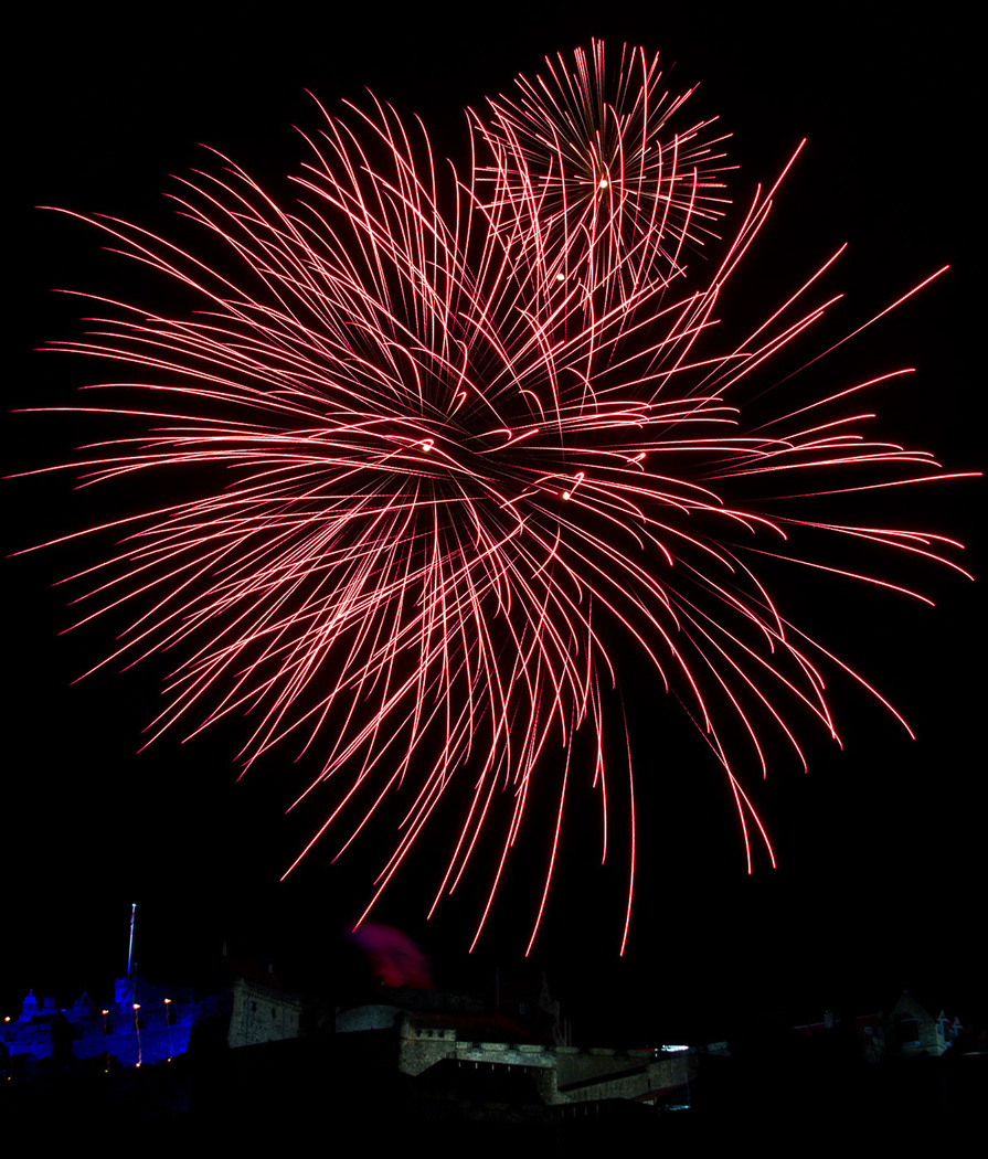 Edinburgh Tattoo Fireworks - 13th August 2013