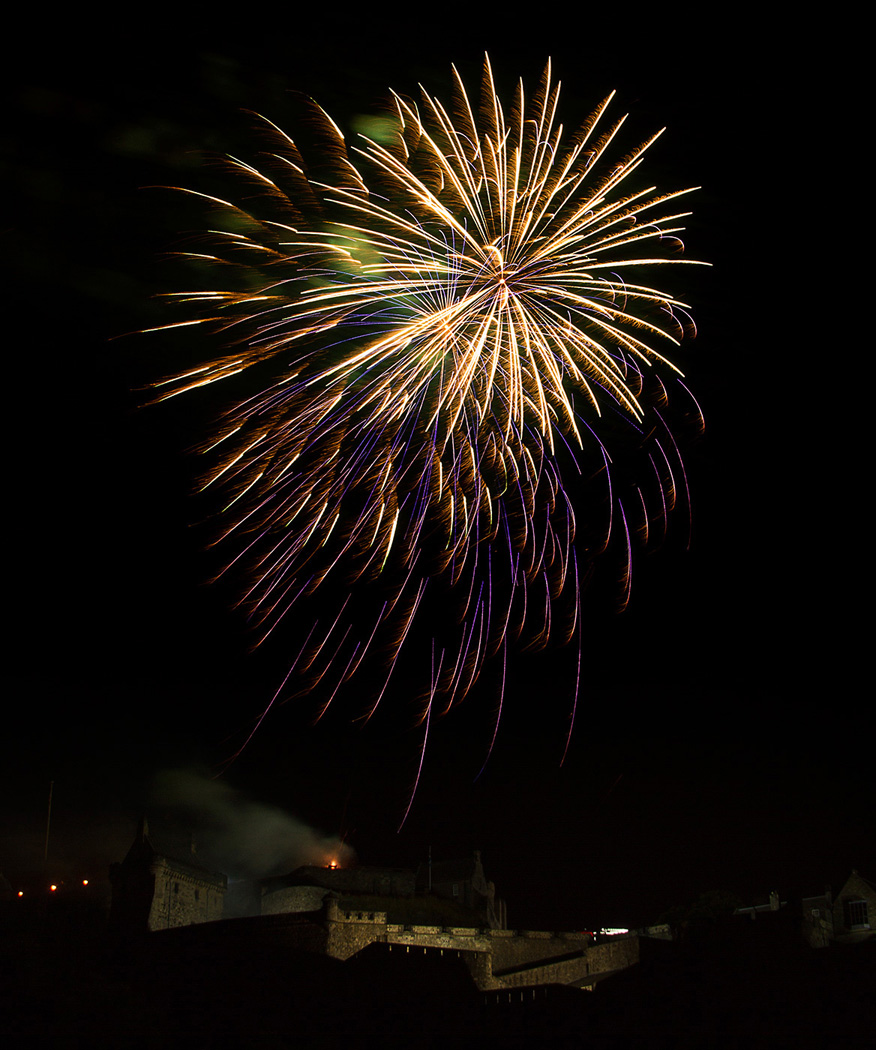 Edinburgh Tattoo Fireworks - 13th August 2013