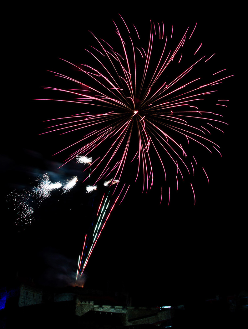 Edinburgh Tattoo Fireworks - 13th August 2013