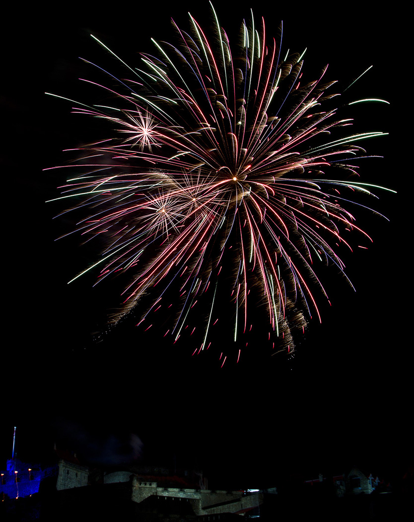 Edinburgh Tattoo Fireworks - 13th August 2013