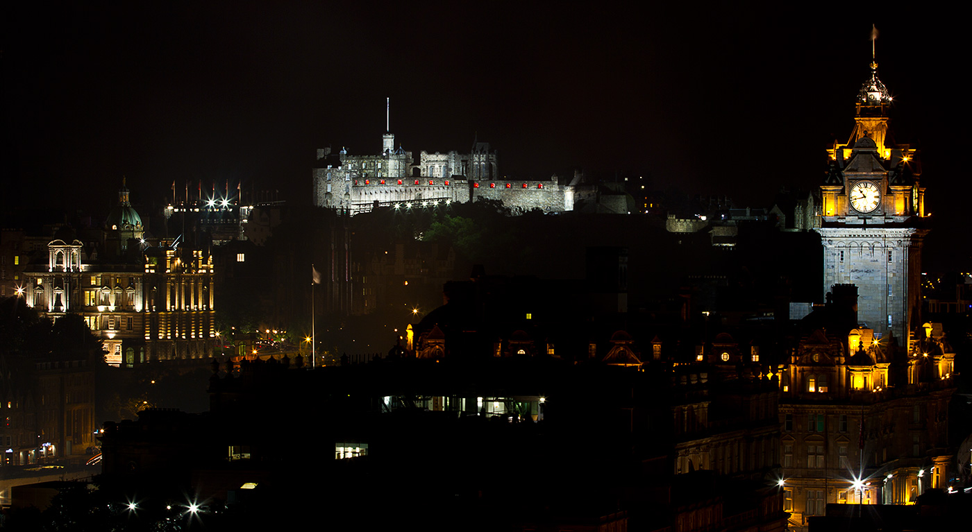 Edinburgh Tattoo fireworks from Calton Hill 