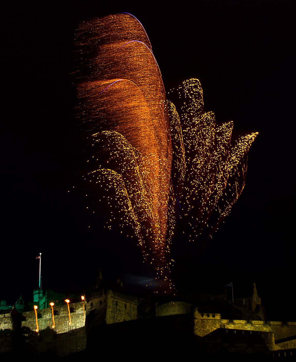 Edinburgh Tattoo Fireworks - 10th August 2013