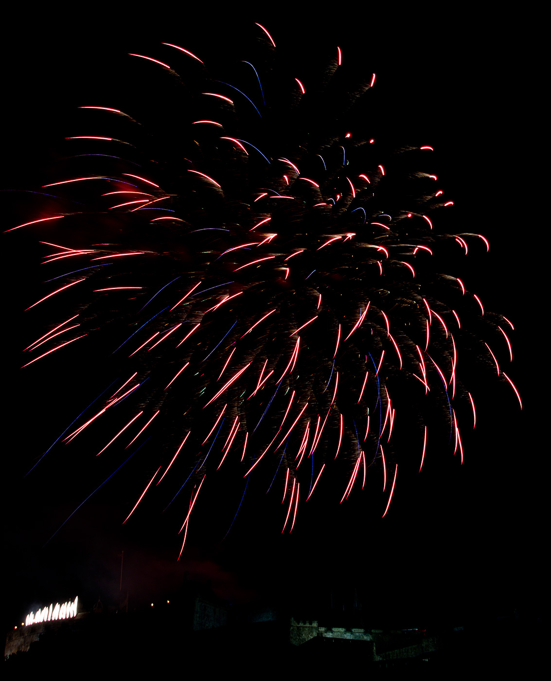 Edinburgh Tattoo Fireworks - 10th August 2013